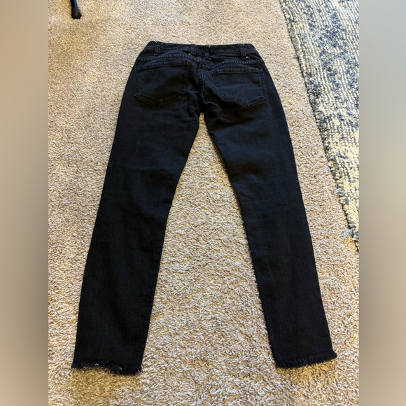 Free People Distressed Black Skinny Jeans - Picture 8 of 9
